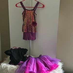 “The Show Goes On” competition dancewear costume by REVOLUTION Size MC